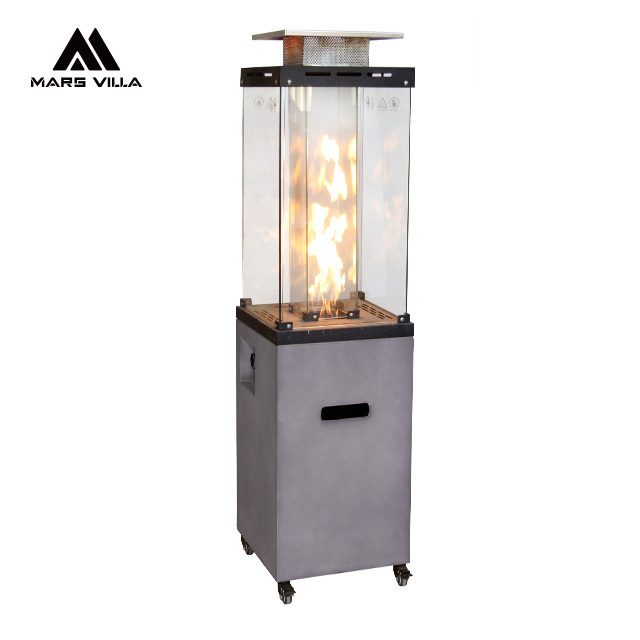 Modern Portable Outdoor Gas Patio Heater Propane Stand Pyramid Stocked for Patio Garden Heating