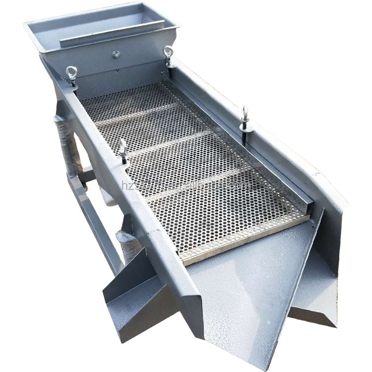 China Hot Sale Linear Vibrating Sieve Machine with Motor for Grain Sorting Sifting Screen Equipment