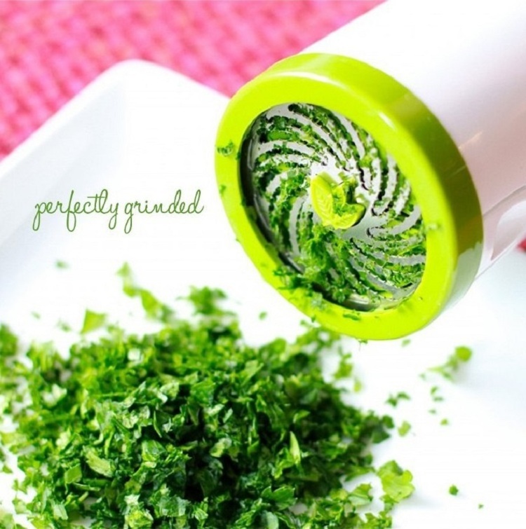 Biumart Herb Spice Grinder Mill Parsley Shredder Cutter Garlic Vegetable Chopper Kitchen Accessories