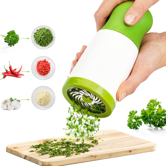 Biumart Herb Spice Grinder Mill Parsley Shredder Cutter Garlic Vegetable Chopper Kitchen Accessories