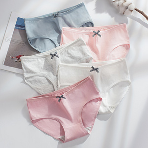 Wholesale hot sell cotton panties ladies women's underwear panties with bow