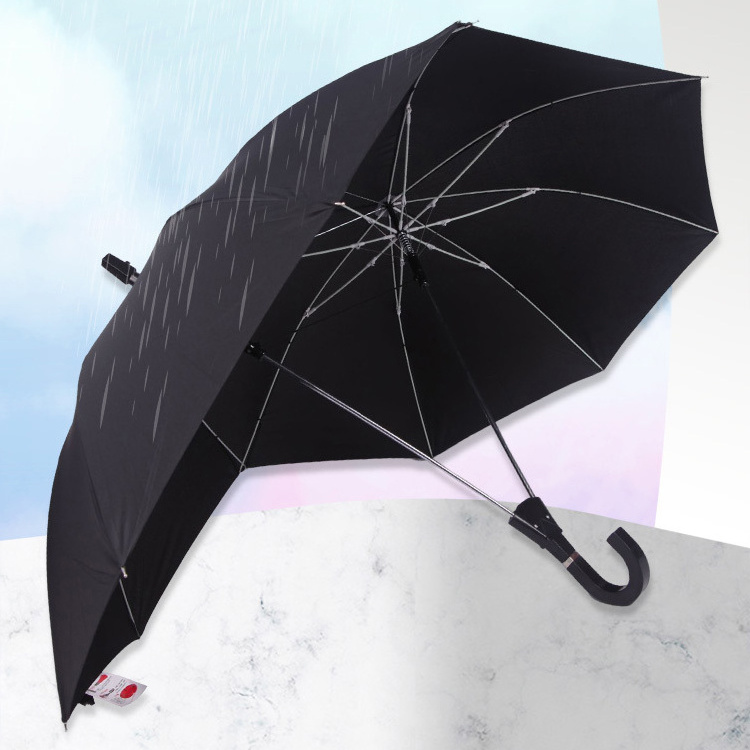 Two Person Custom Umbrellas Straight Rod Advertising Color Matching Rain Parasol Double Lovers Umbrella