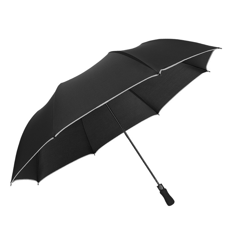 Large Size 2-folding Rainy Long Handle Umbrella Men Gift Automatic Umbrella Oversize Golf Business Umbrella