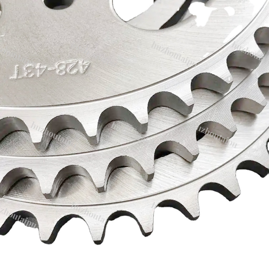 Custom 43T/45T motorcycle 428 chain sprocket for Yamaha YBR125 YBA125 DT100