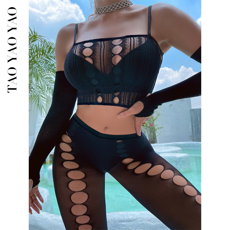 Sexy Skinny Beach Wear Woman Sexy Bikinis Mesh Jumpsuit Beach Dress Erotic Lingerie Hollow Out Body Stockings Sex Suit