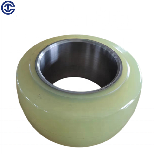 TCM FRB15~FRB18 Pu Wheel Forklift wheels Supplier High Quality Drive wheel 330X145X194 Polyurethane solid tire