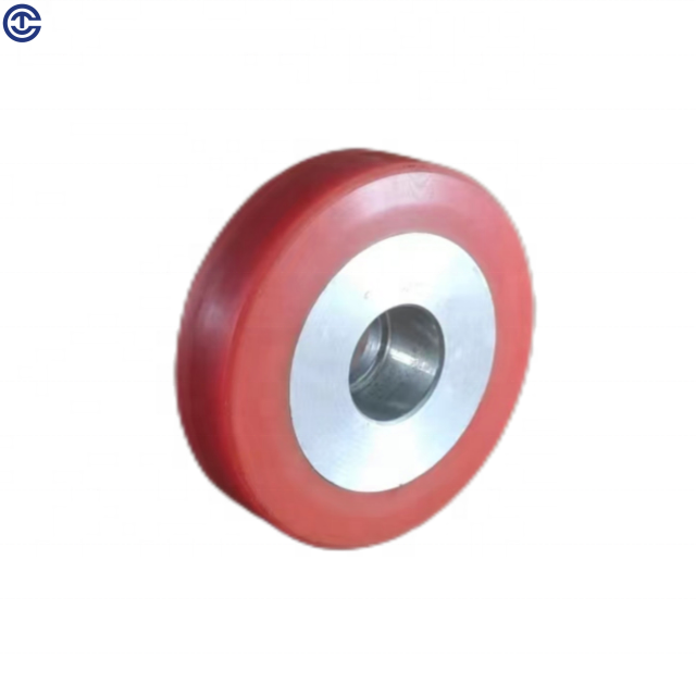 Pu Wheel Factory direct supply High Quality Conveying roller 75x20x22 wth 93 hardness and aluminum core solid wheel tires