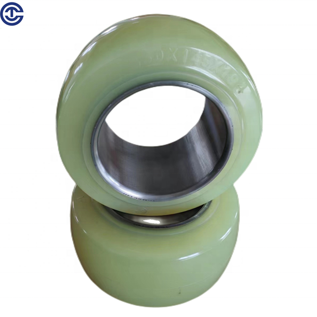 TCM FRB15~FRB18 Pu Wheel Forklift wheels Supplier High Quality Drive wheel 330X145X194 Polyurethane solid tire