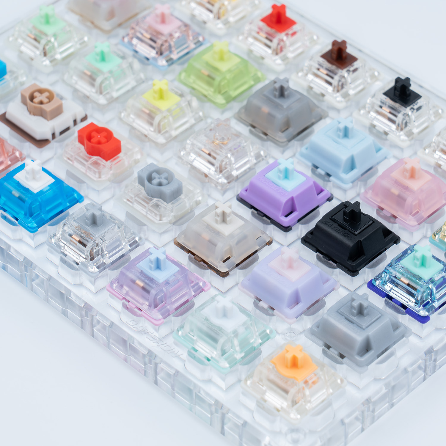 GATERON Magnetic Customized Switch Treasure Version Mechanical Keyboard Acrylic Switch Tester 35pcs Sample