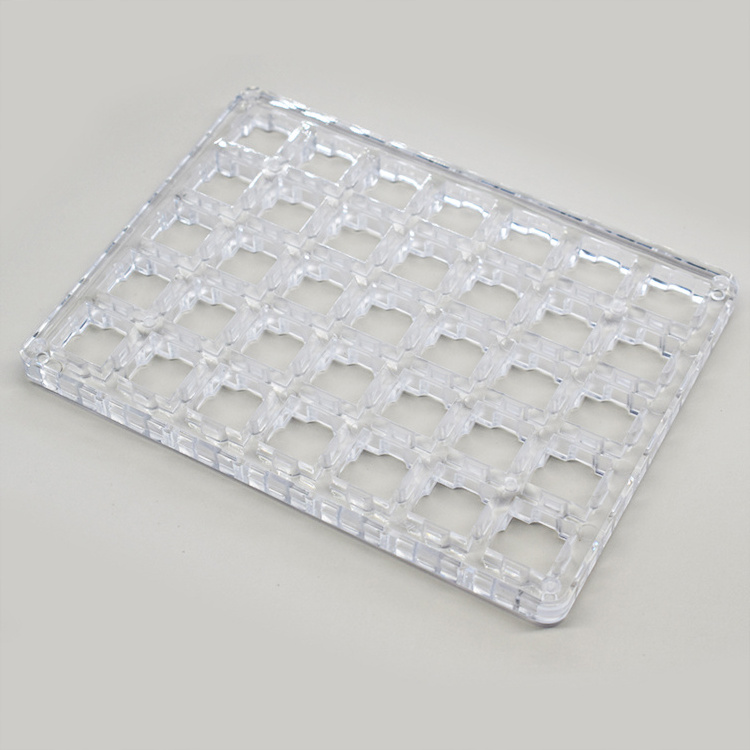 New arrival GATERON acrylic serving tray fit 35pcs universal customized transparent keyboard switch tester