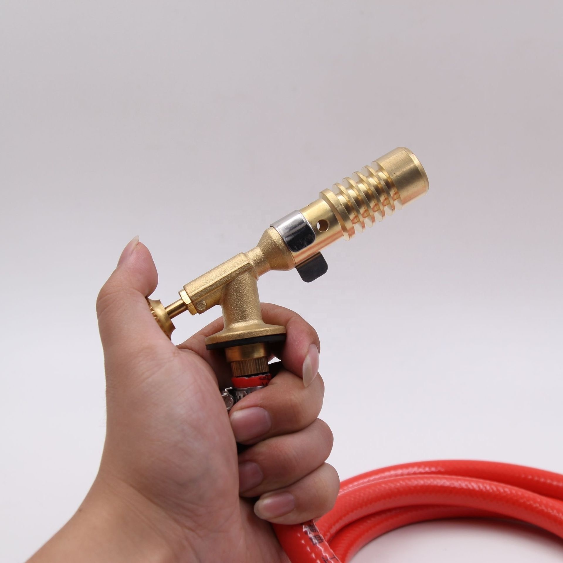 High Quality Gas Self Ignition Turbo Torch With Hose Solder Propane Welding For Plumbing Air Conditioning