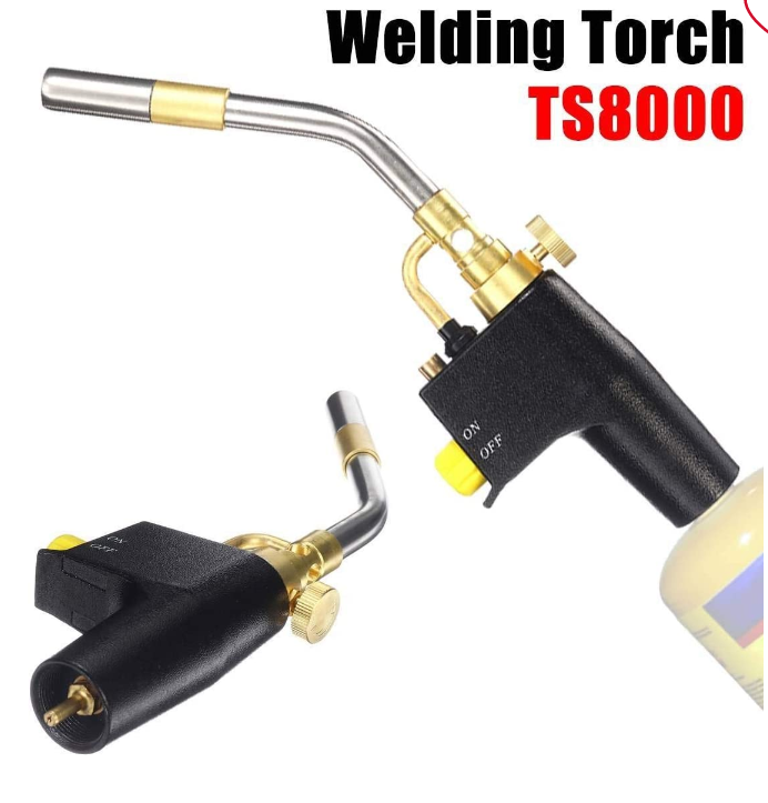 TS8000 Bernzomatic Style Blow Torch Kit Brazing Soldering Mapp Gas Map Stainless Steel TS8000 Welding Torch