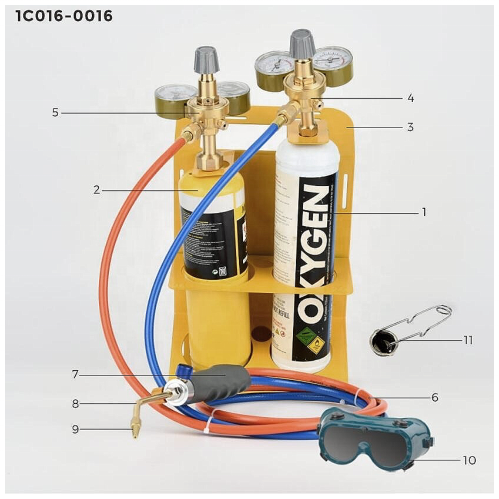 Propane Oxygen Torch Kit Gas Welding Torch Mini PropaneTorch for Soldering,Welding Heating