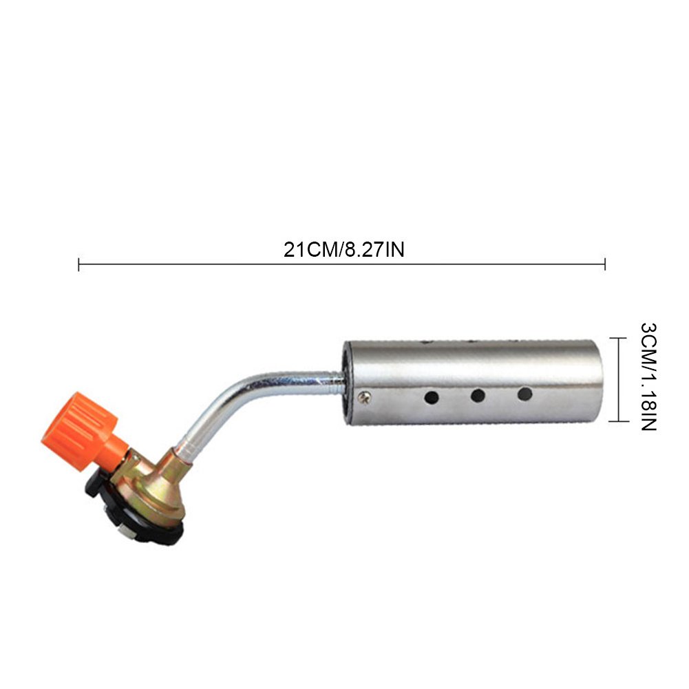 360 Free  Rotation Stainless Steel  Flame Gun Portable Gas Torch BBQ Flamethrower Burner  for Outdoor Camping BBQ