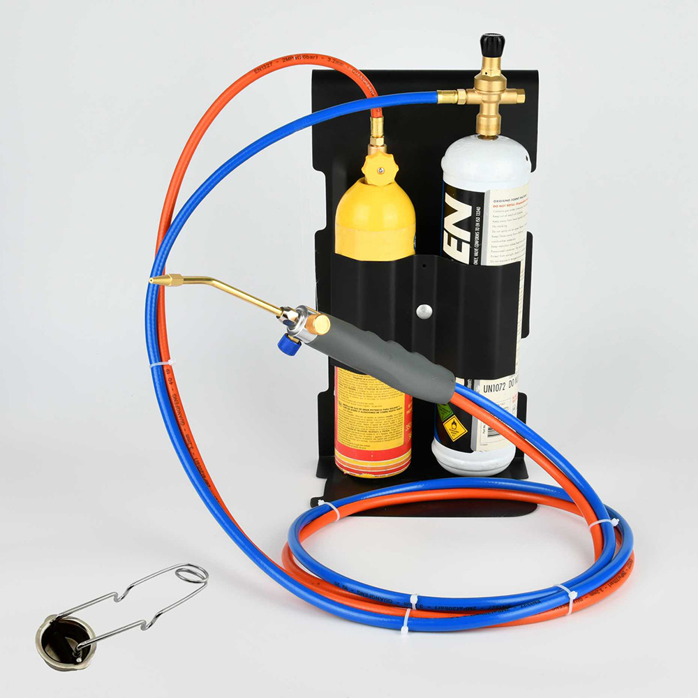 Oxy propane Torches Fuel By Oxygen MAPP With Portable carry Tank Support Glasses or Soldering Welding Heating