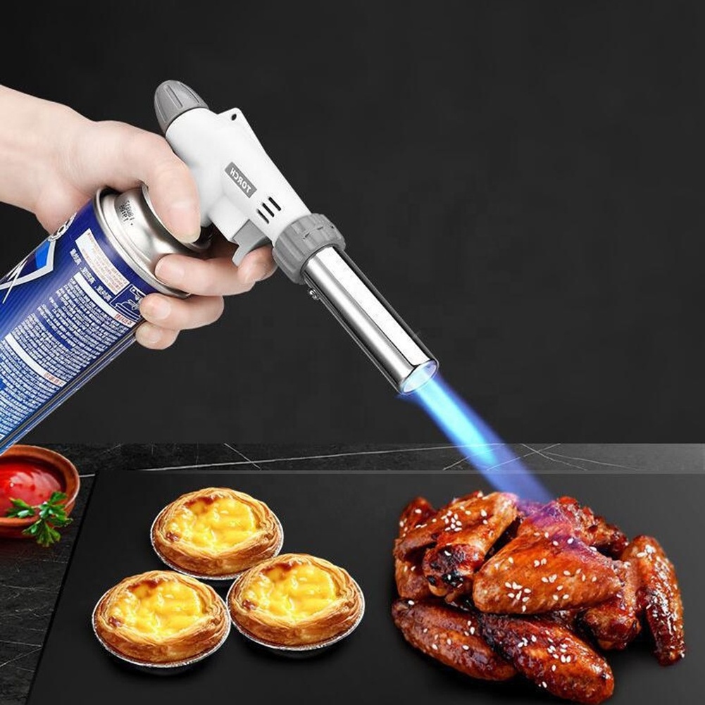 Outdoor Camping Barbecue Cooking Gas Torch Flamethrower Welding Torches  Flame Gun  Kitchen Tools