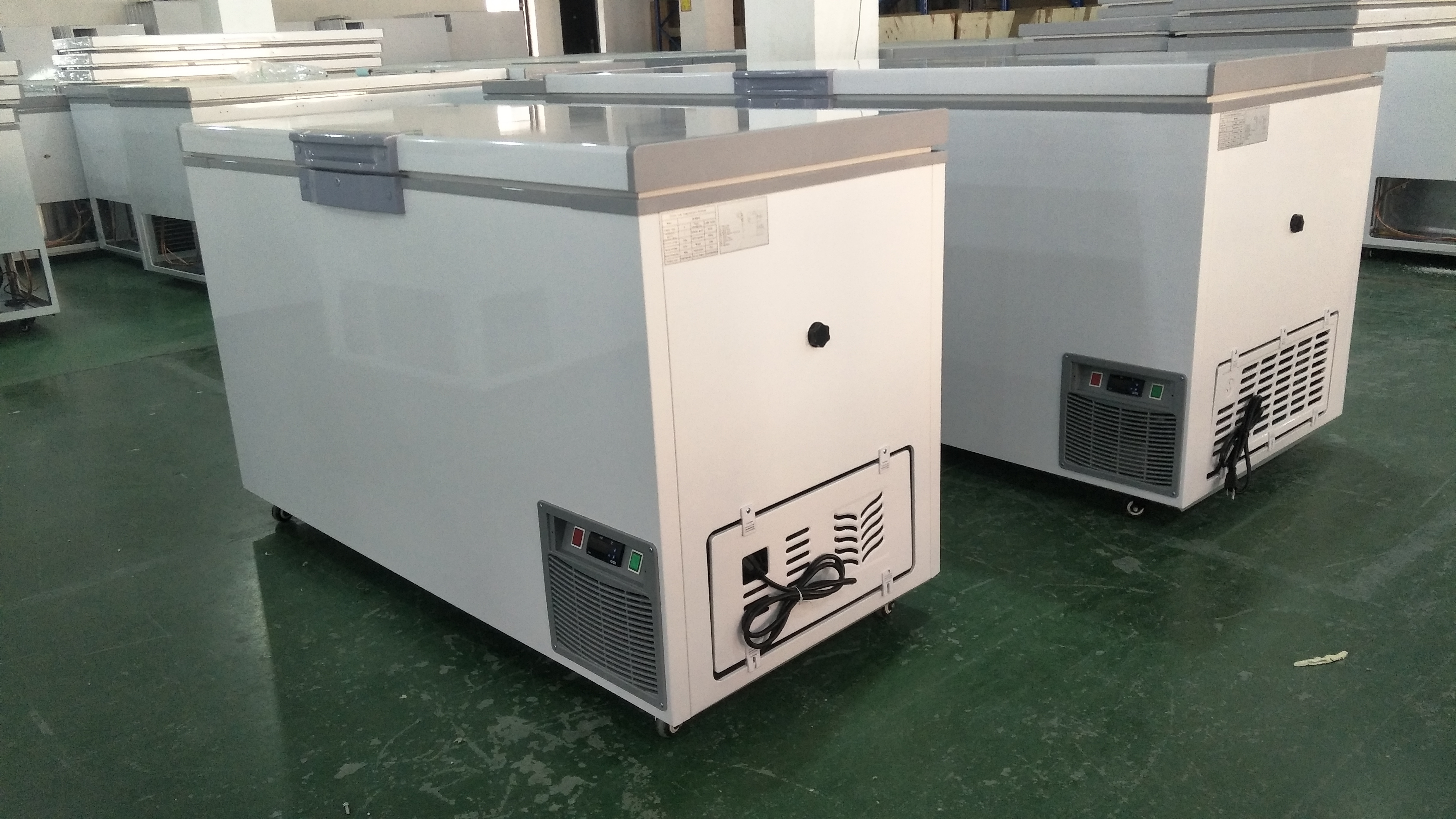 Minus 40 Deep cold ice cream freezer low temperature Secop compressor chest freezer top open door freezer