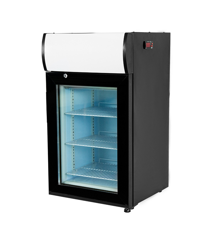 -25C  Ice cream display freezer gelato display freezer with light canopy