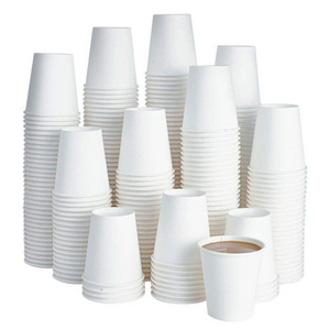 8/12/16 oz eco friendly disposable white/brown paper coffee cup hot/cold single/double/ripple wall craft paper cups with lid