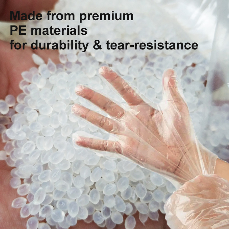 Transparent Disposable Plastic Gloves Ldpe Poly Food Polyethylene Disposable Pe Plastic Gloves