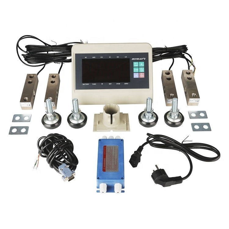 T7E Full set of capteur de poids 5T load cell weight system whit screen weighing indicator accessories