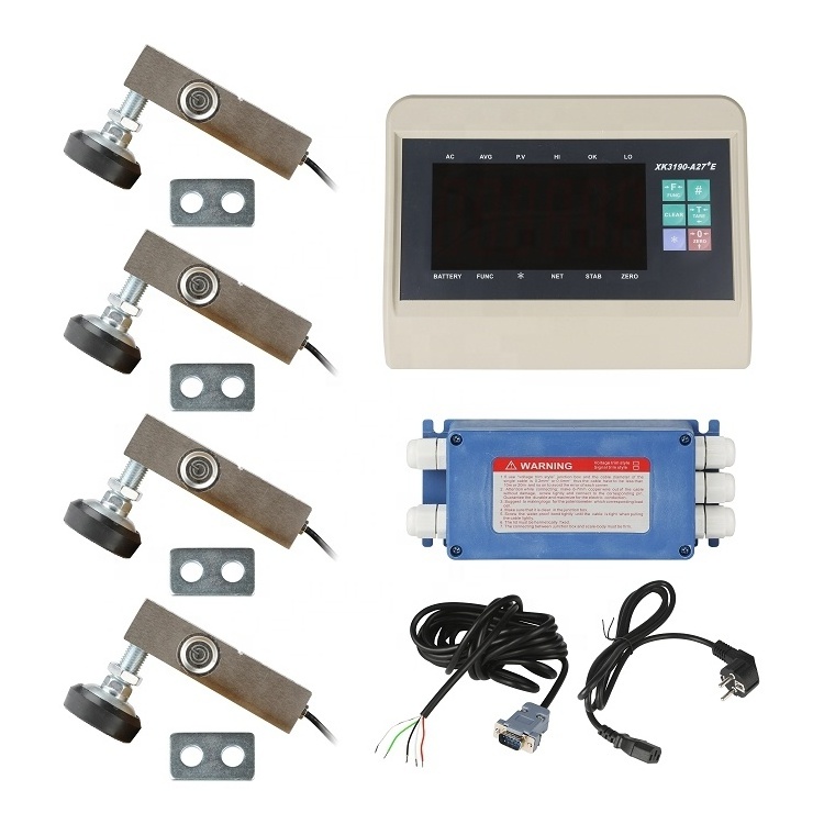 T7E Full set of capteur de poids 5T load cell weight system whit screen weighing indicator accessories