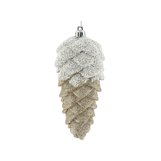 Mini Pine Cones Christmas Snow Hanging Pine Cones Natural Ornament 6cm Pine Cones Pendant with String Tag Party Decoration