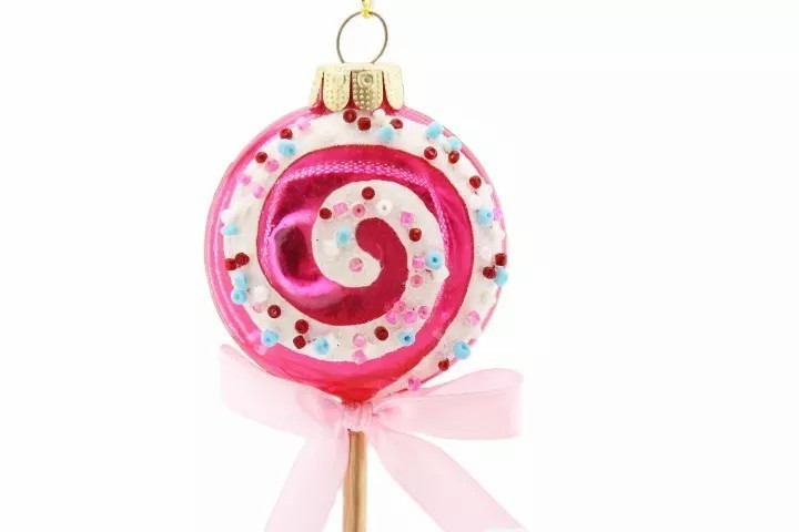 Candy Swirl Ornaments Red & White Christmas Decorations for Home Party Festive Candy Decorations for Tree Decoration