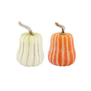 Artistic Design Yard Pumpkin Ornament Resin Coating Crafts For Indoor Outdoor Garden Lawn Halloween Party Holiday Decor