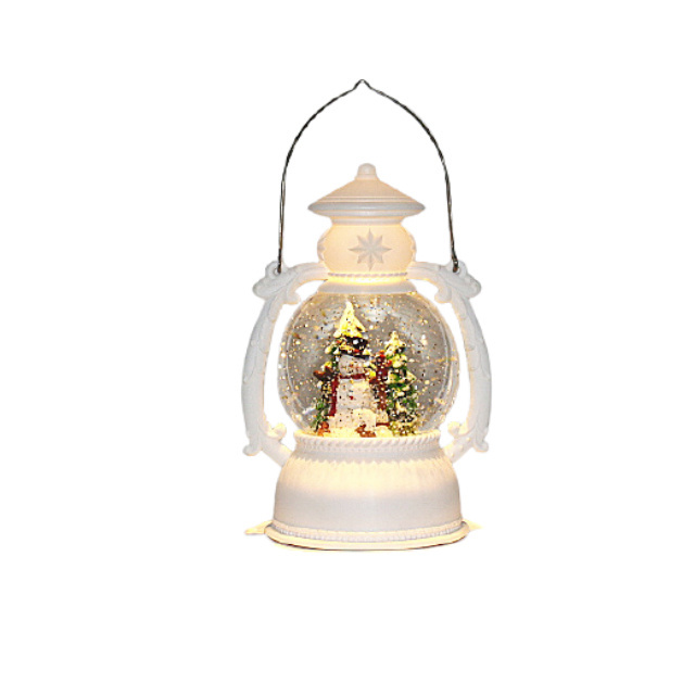 New Manufacturers Custom Led Glowing Warm White Xmas Snow Globes water Lantern For Home Christmas Decor