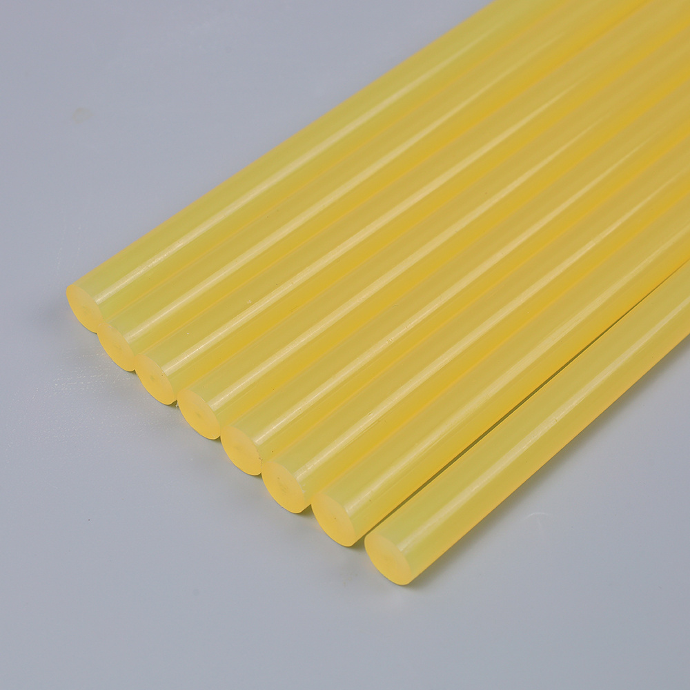 For Carton Yellow Hot Melt Silicon Rod Without Wire Drawing Hot Melt Glue Stick