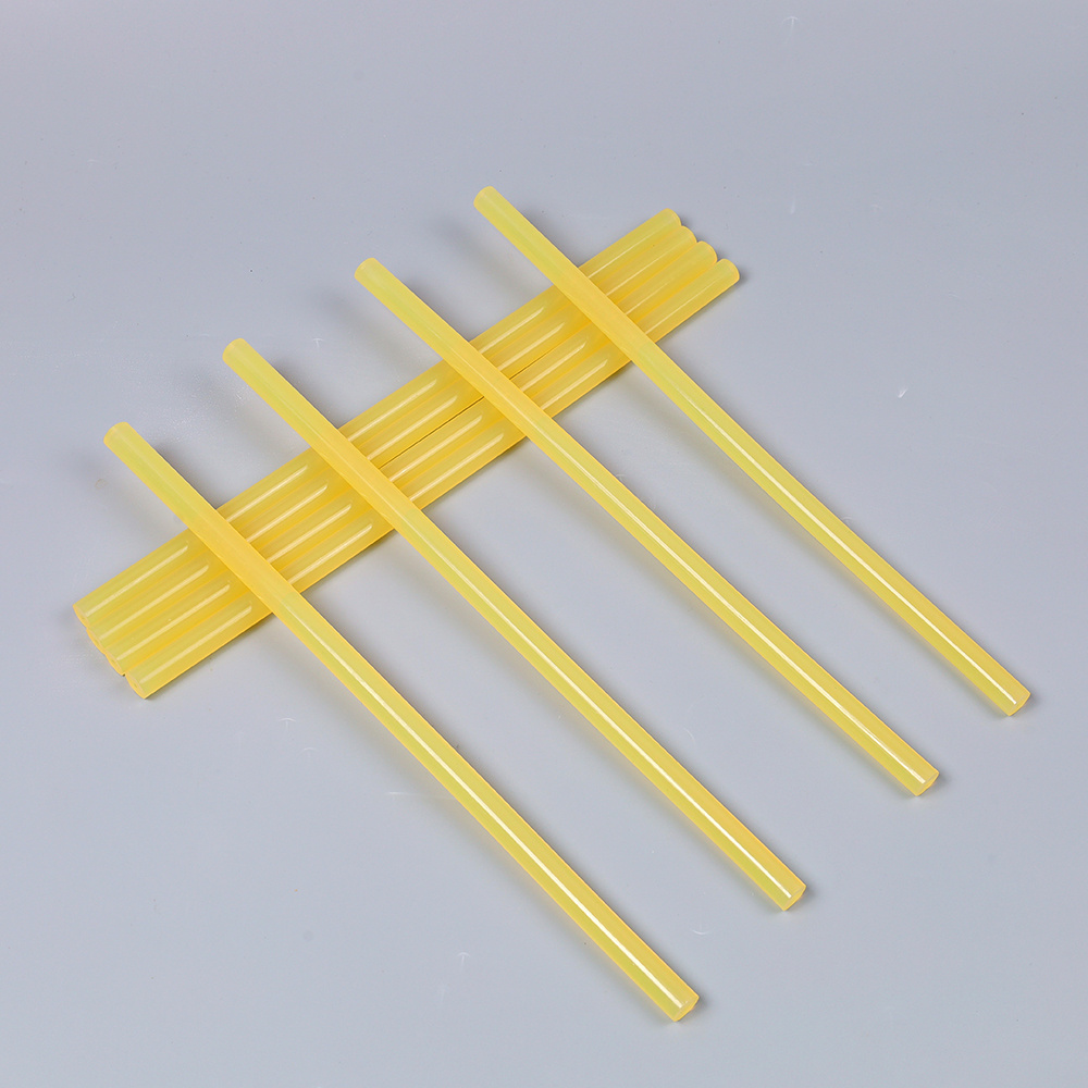 For Carton Yellow Hot Melt Silicon Rod Without Wire Drawing Hot Melt Glue Stick