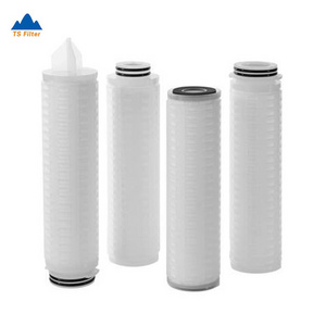 GF Series 1 Micron Pleated Glass Fiber Membrane Cartridge Filter For Aqueous Solution Ink Filtration