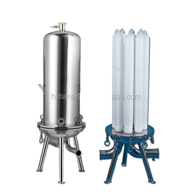 BJH Series Stainless Steel Filter Housing SS316 10 Inch 20 Inch 30 Inch Code 7 Cartridge Filter 226 For Water Process Filtration