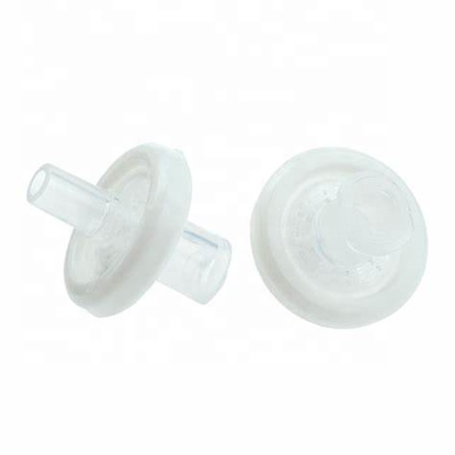 25mm 0.45um Disposable Hydrophilic hydrophobic PTFE For Lab Use only HPLC mobile phase Syringe Filter