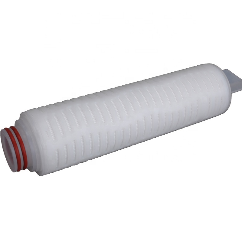 food grade liquid filtration 10inch 0.1um PES membrane cooling oil filter cartridge for edible oil filtration