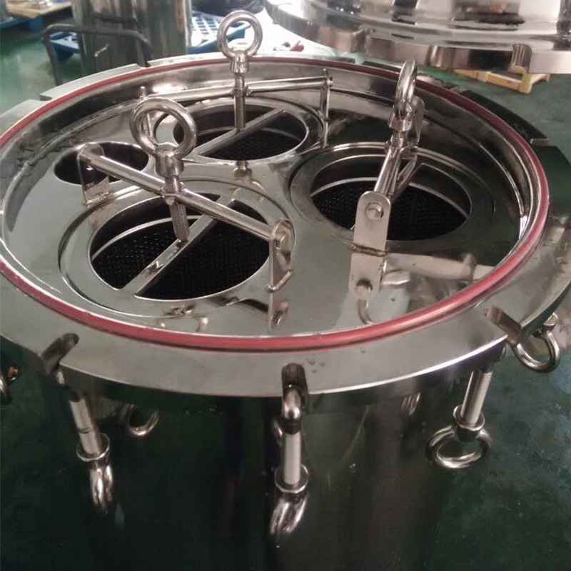 Food grade stainless steel bag  filter housing honey machine processing filter honey wax separator for honey purification