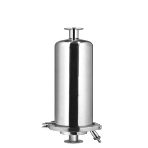 Stainless Steel co2 Gas coalescing Filter with PP filter cartridge