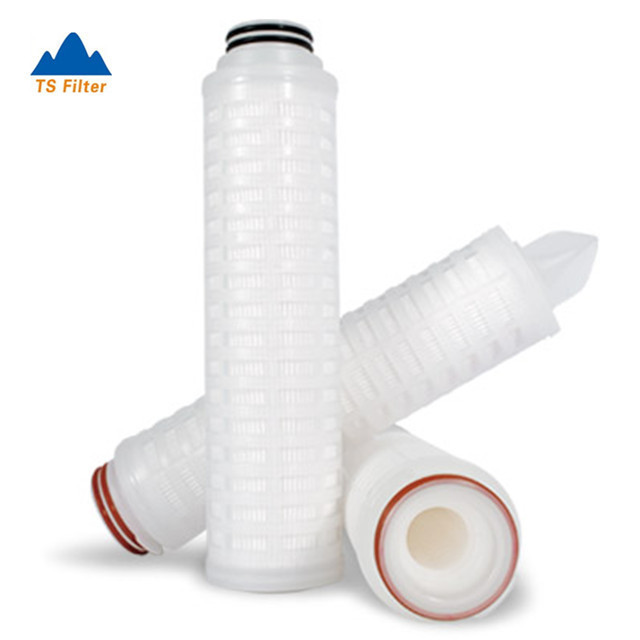 10 Inch 20 Inch 30 Inch Polypropylene Membrane PP Pleated 0.1 Micron Filter Cartridge 226 Code 7 Silicone O-rings