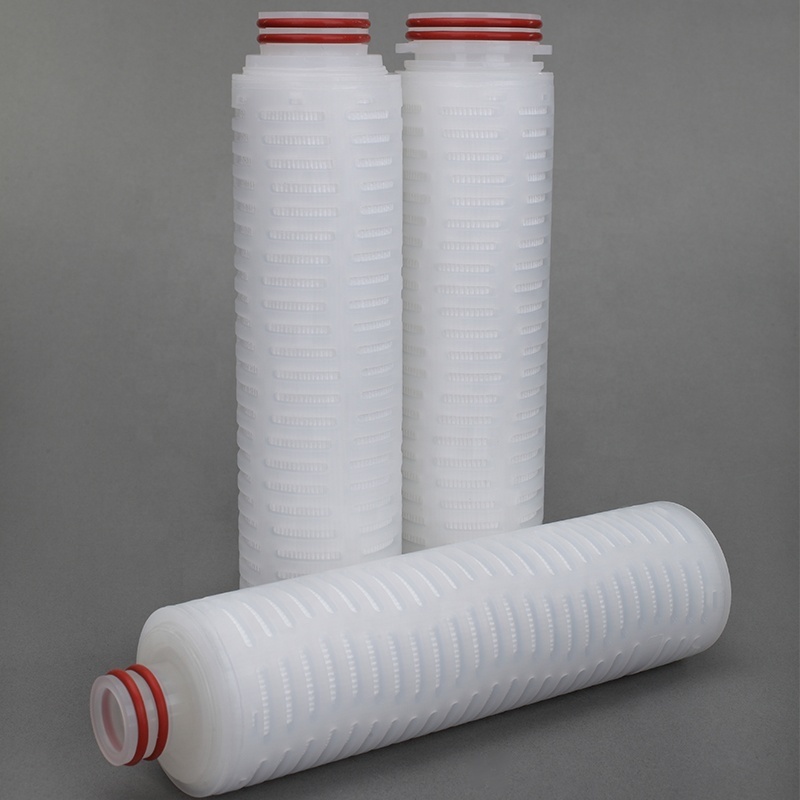 Micron cartridge filter PP pleated membrane  filter cartridge with absolute filtration efficiency for wine filtration