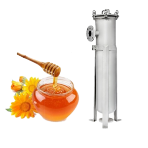 Sanitary small honey processing 304/ 316 stainless steel filter housing for removing the pollen and particles in honey