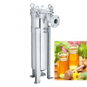 Food grade stainless steel bag  filter housing honey machine processing filter honey wax separator for honey purification