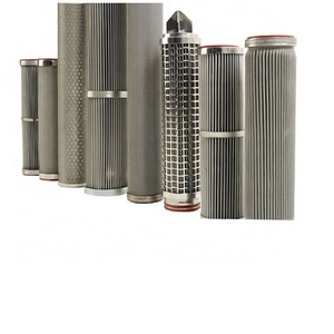 TS filter high quality washable and reusable 5 micro 316L stainless steel mesh pleated filter cartridge for water filtration