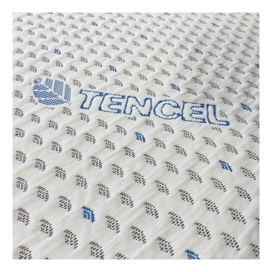 Customization 150D Lyocell Stretch Fiber Anti-bacteria Knitted Fabric Tencel / Polyester Jacquard Mattress Polyester Fabric