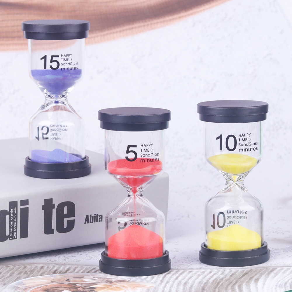 custom Sand Clock 6 Colors hourglass 1 3 5 10 15 30 min sandglass timer hourglass sand timer for Kids Games Classroom Office