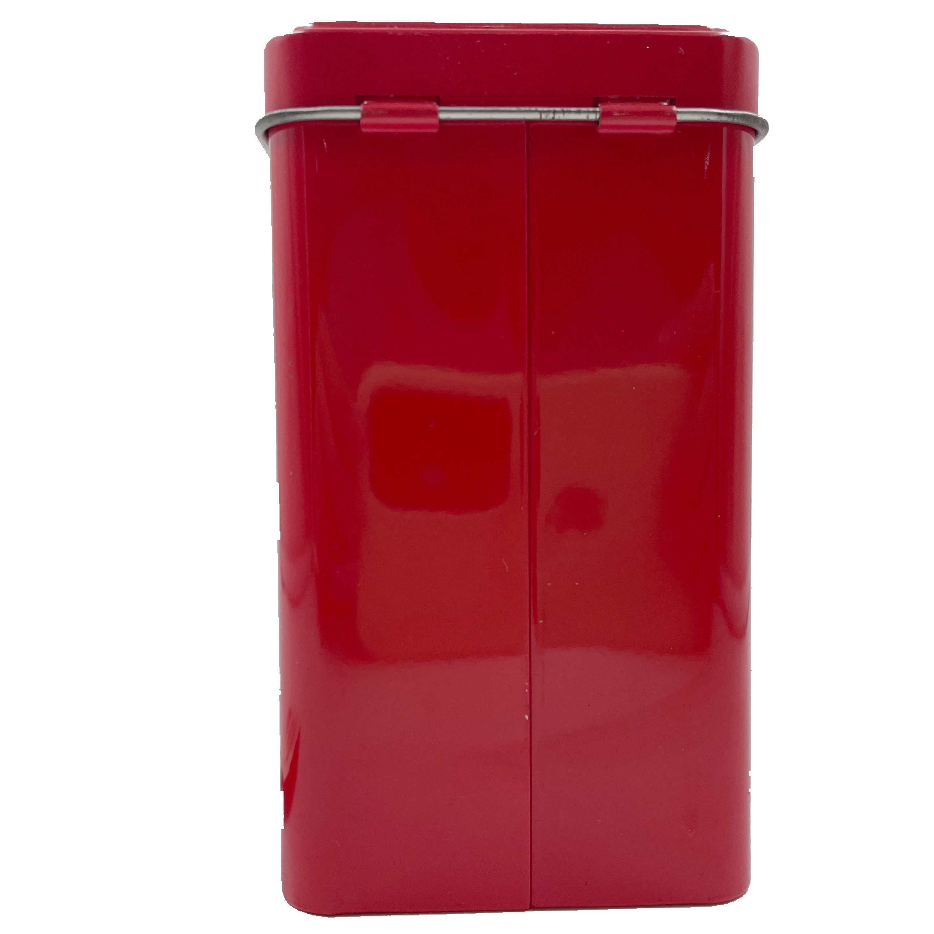 Hot Sale red Color Small Mini Christmas mailbox bucket Metal Cans gift Packaging with Lid Tin Boxes Tin Container