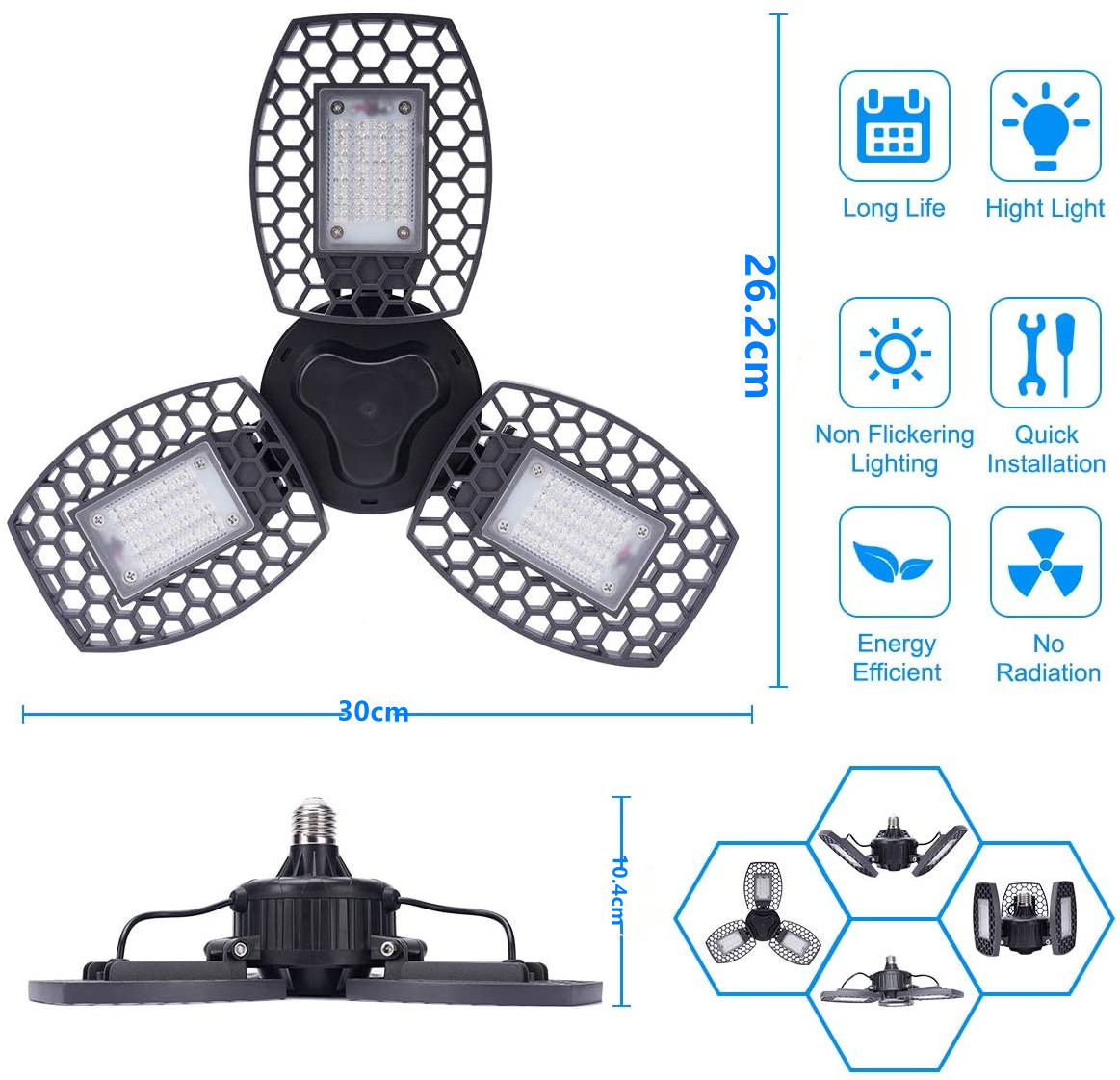 Full Spectrum Purple and Blue Plant Lamp 80w LED Grow Light for Indoor Plant volt led grow light