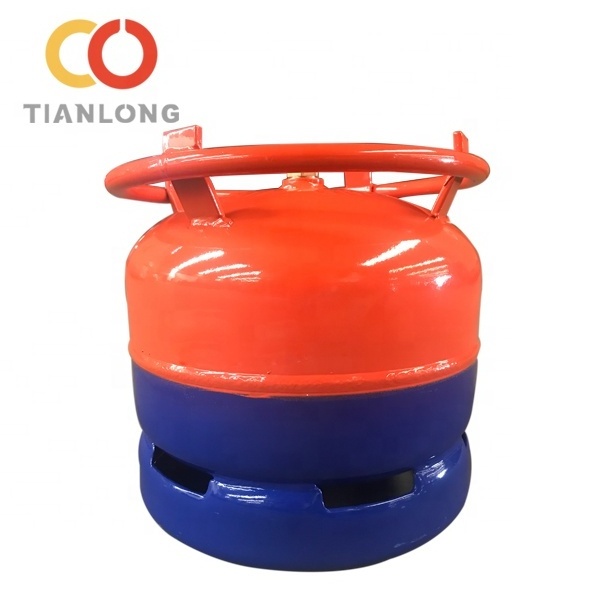 West Africa 6kg Empty LPG  Steel Gas Cylinder with Camping valve for cooking/camping/home use