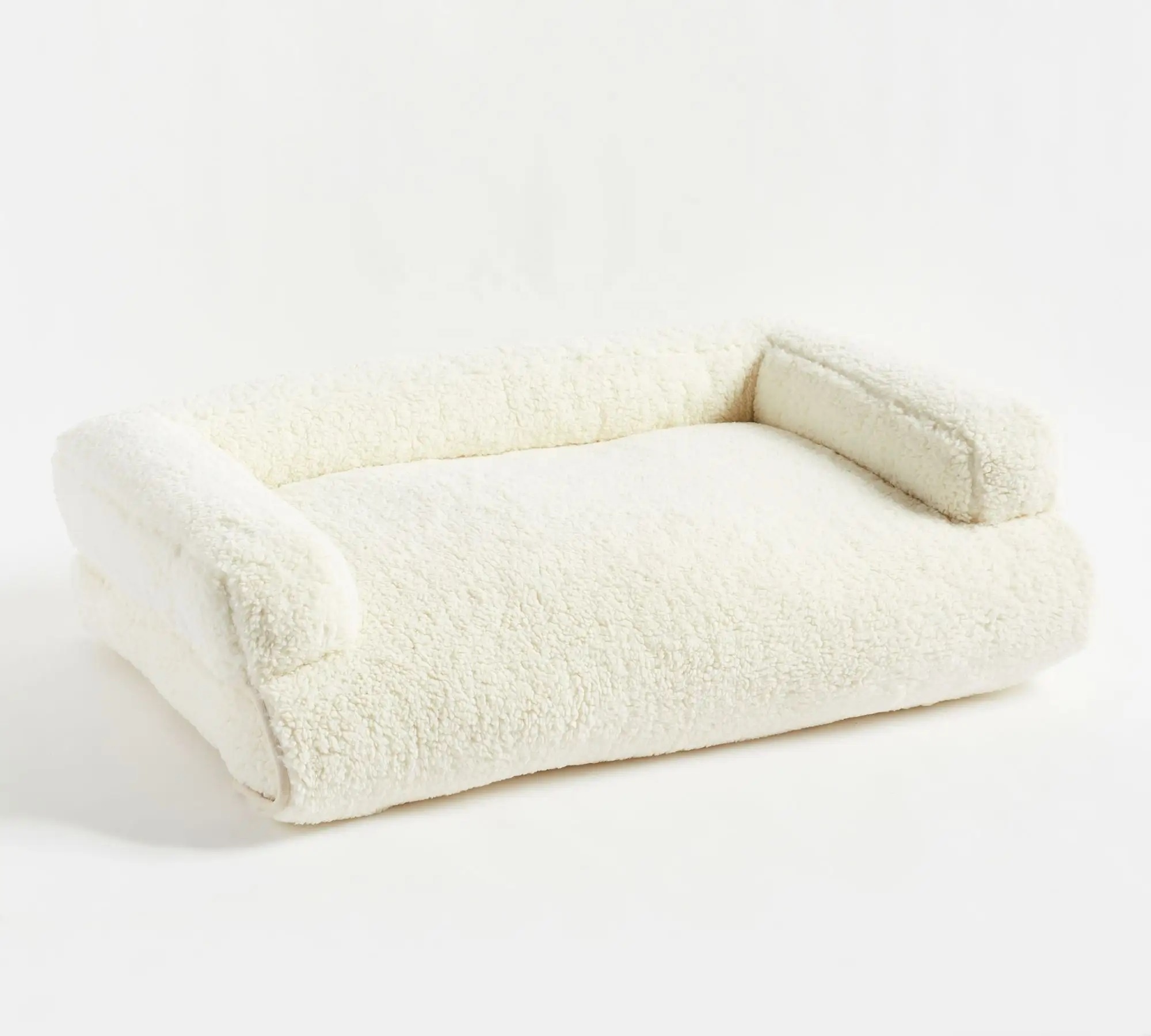 Luxury White Orthopedic Memory Foam Dog Pet Bed Sleeping Mat