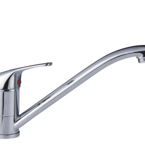 TMOK Luxury Sanitary Ware Chrome Brass Single Handle Kitchen Sink Taps Long Neck Faucet